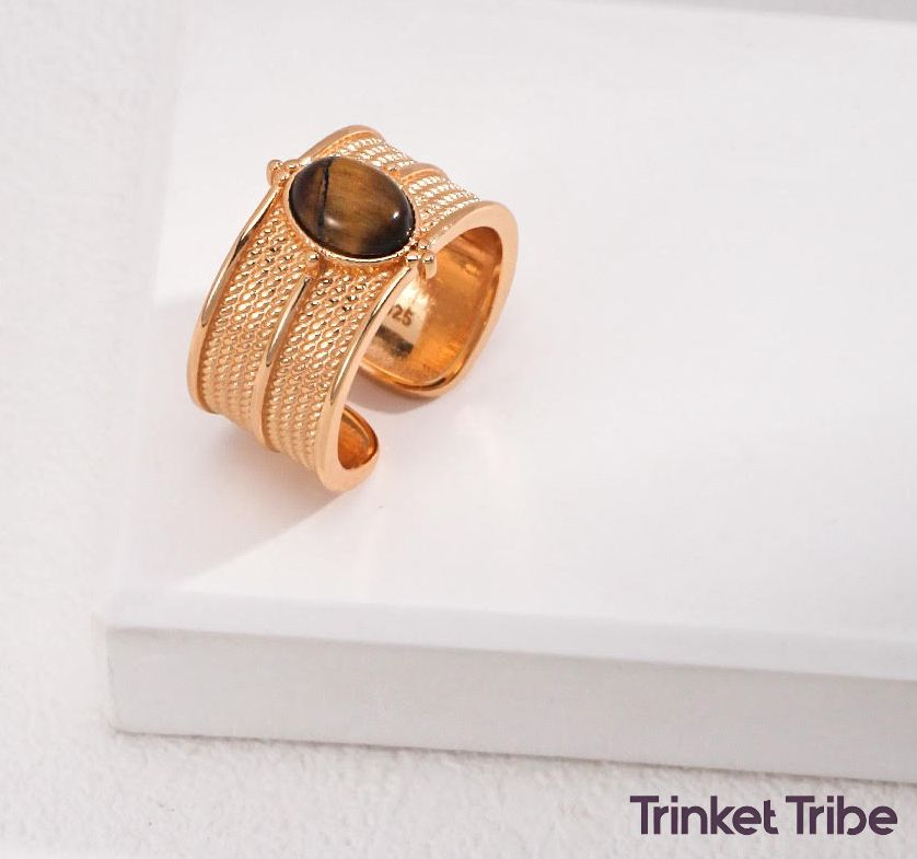Golden Duo_ Necklace & Matching Ring