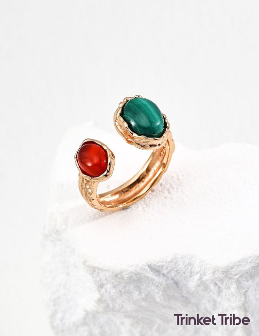 Duo Colour Stone Ring